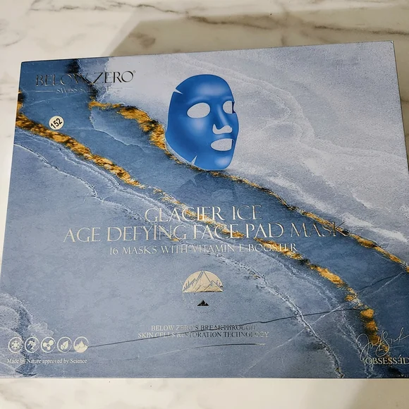 Below Zero Glacier Ice Age-Defying Face Pad Mask